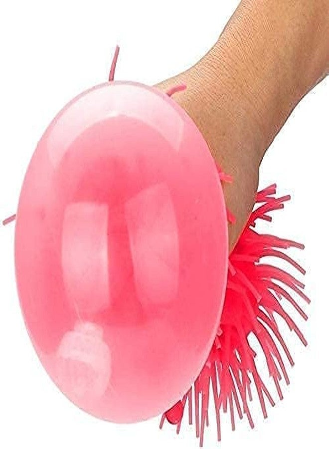Munmoll Flashing Light Puffer Squishy Ball Toys for Toddlers Babies | Smile Face Silicone Puffer Ball with Flashing Light | Indoor Outdoor Spiky Fidget Sponge Balls Pack of 2 Multicolor - Image 5